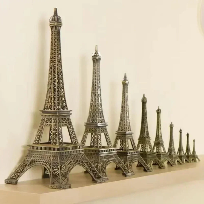 Bronze paris torre eiffel metal artesanato decoração para casa acessórios estatueta estátua modelo lembrança casa design de interiores 2023 novo