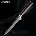 Xituo conjunto de faca de cozinha 1-9 peças, 7cr17mov aço inoxidável afiada faca de chef santoku faca de frutas cabo ergonômico pakkawoodXituo conjunto de faca de cozinha 1-9 peças, 7cr17mov aço inoxidável afiada faca