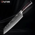 Xituo conjunto de faca de cozinha 1-9 peças, 7cr17mov aço inoxidável afiada faca de chef santoku faca de frutas cabo ergonômico pakkawoodXituo conjunto de faca de cozinha 1-9 peças, 7cr17mov aço inoxidável afiada faca