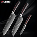 Xituo conjunto de faca de cozinha 1-9 peças, 7cr17mov aço inoxidável afiada faca de chef santoku faca de frutas cabo ergonômico pakkawoodXituo conjunto de faca de cozinha 1-9 peças, 7cr17mov aço inoxidável afiada faca