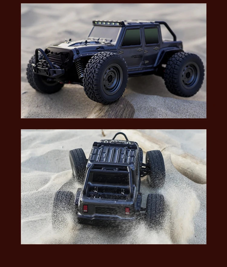 1:16 70KM/H Or 50KM/H 4WD RC Car With LED Remote Control Cars High Speed Drift Monster 4x4 Truck for Kids vs Wltoys 144001 Toys