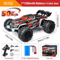 1:16 70KM/H Or 50KM/H 4WD RC Car With LED Remote Control Cars High Speed Drift Monster 4x4 Truck for Kids vs Wltoys 144001 Toys