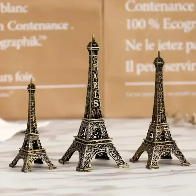 Bronze paris torre eiffel metal artesanato decoração para casa acessórios estatueta estátua modelo lembrança casa design de interiores 2023 novo