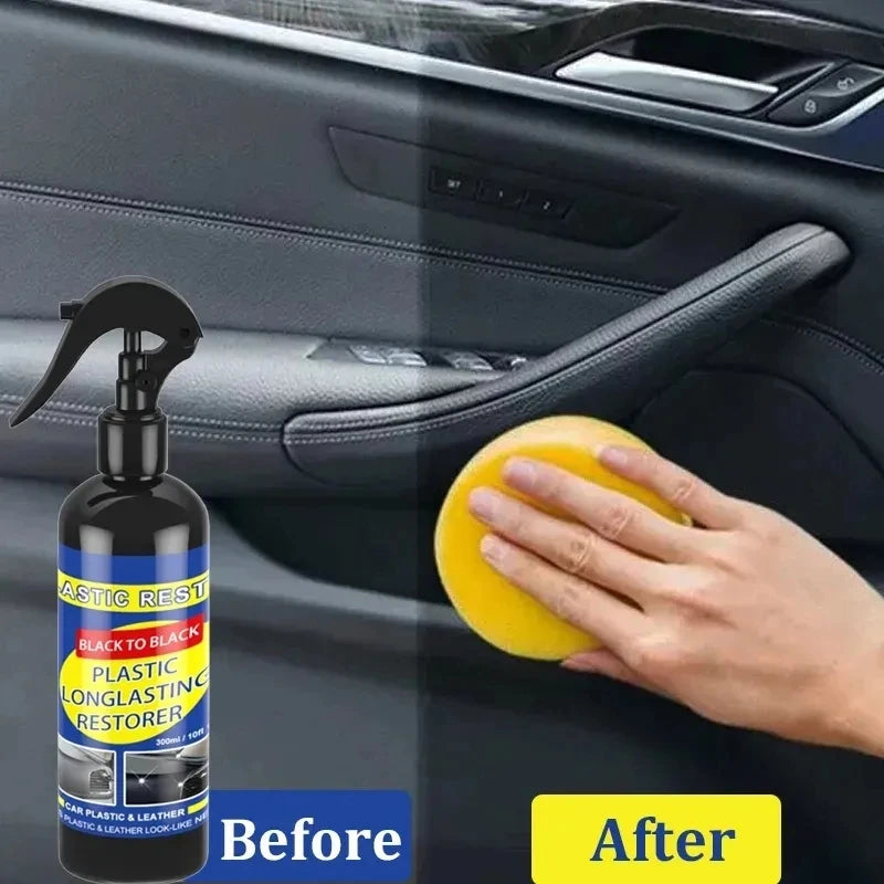 Agente de revestimento restaurador de plástico para carro, borracha plástica para reparo externo, limpeza, atualização, agente de restauração, brilho preto, vedação, brilho