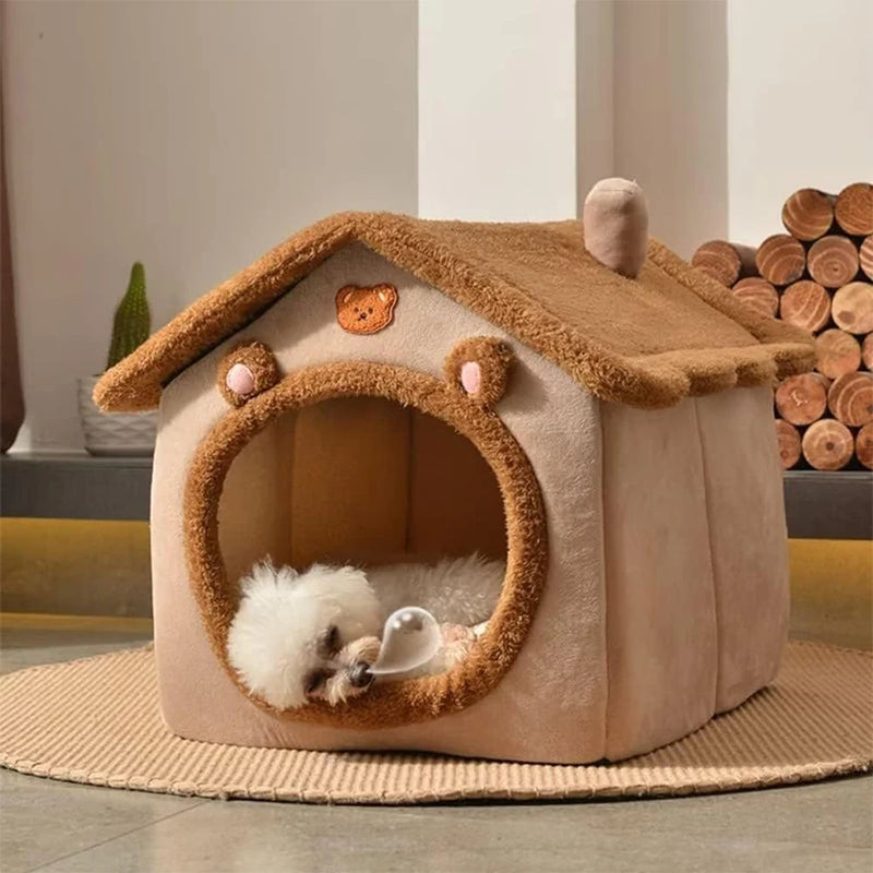 Casa dobrável para animais de estimação, removível, lavável, casa para gatos, filhotes, sofá, cama para animais de estimação, para cães extra pequenos e gatos pequenos e médios