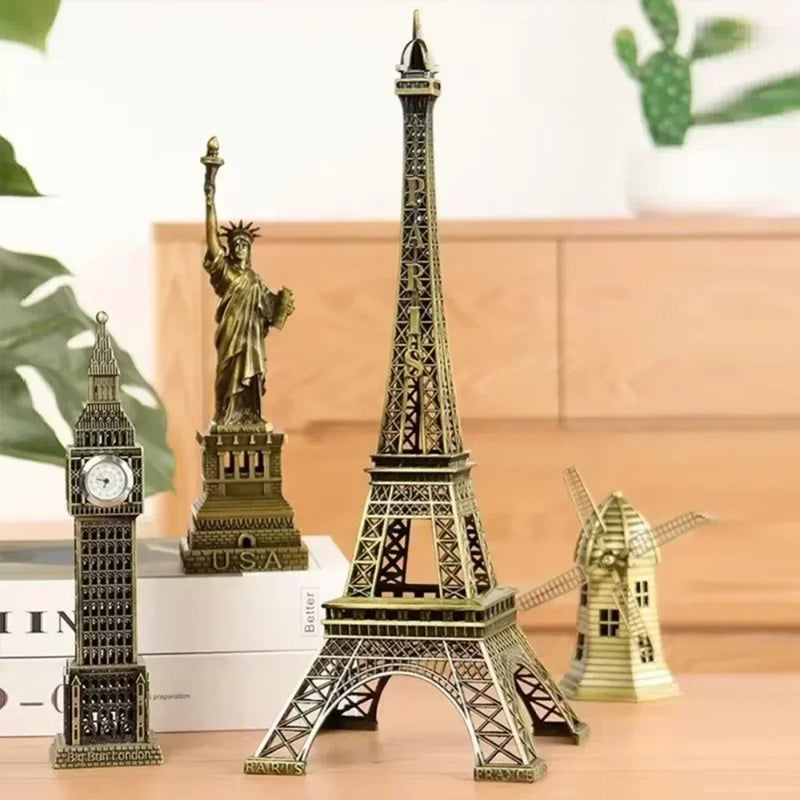 Bronze paris torre eiffel metal artesanato decoração para casa acessórios estatueta estátua modelo lembrança casa design de interiores 2023 novo