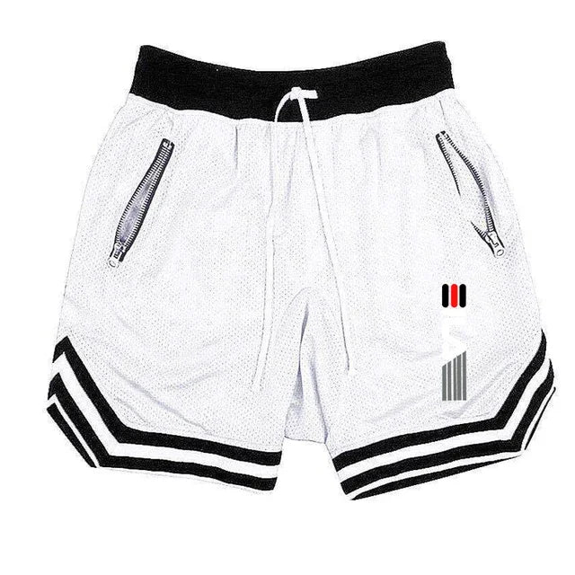 Shorts de basquete masculino de verão, roupa de praia de marca, roupa de banho sexy, cintura baixa, respirável, calças de basquete