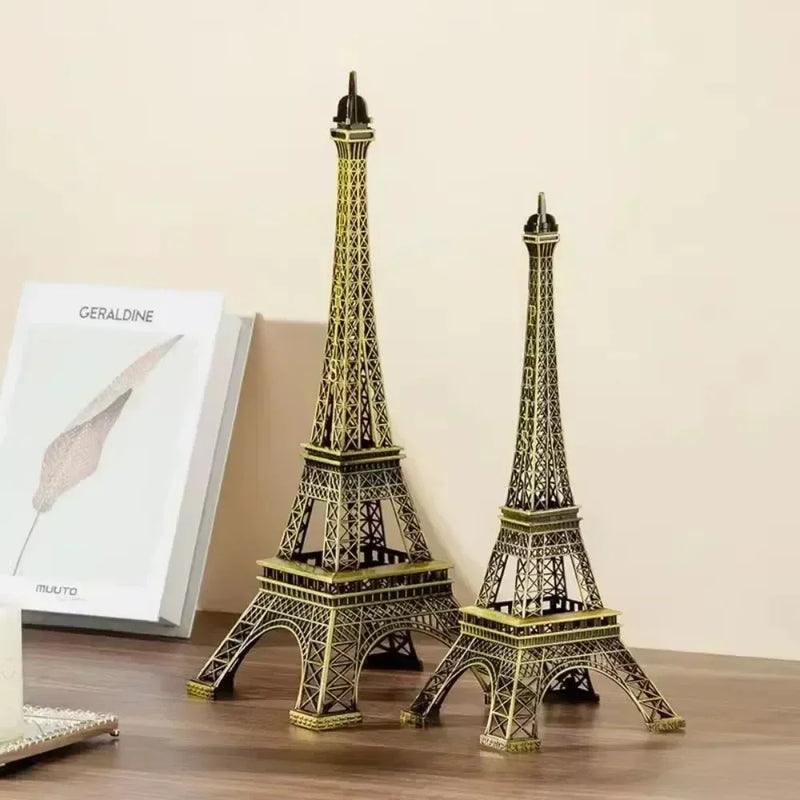 Bronze paris torre eiffel metal artesanato decoração para casa acessórios estatueta estátua modelo lembrança casa design de interiores 2023 novo