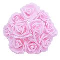 10/20/30 pçs 8cm artificial pe espuma rosa flores buquês de noiva para mesa de casamento decorações de festa em casa diy scrapbook suprimentos