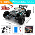 1:16 70KM/H Or 50KM/H 4WD RC Car With LED Remote Control Cars High Speed Drift Monster 4x4 Truck for Kids vs Wltoys 144001 Toys