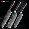 Xituo conjunto de faca de cozinha 1-9 peças, 7cr17mov aço inoxidável afiada faca de chef santoku faca de frutas cabo ergonômico pakkawoodXituo conjunto de faca de cozinha 1-9 peças, 7cr17mov aço inoxidável afiada faca