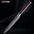 Xituo conjunto de faca de cozinha 1-9 peças, 7cr17mov aço inoxidável afiada faca de chef santoku faca de frutas cabo ergonômico pakkawoodXituo conjunto de faca de cozinha 1-9 peças, 7cr17mov aço inoxidável afiada faca