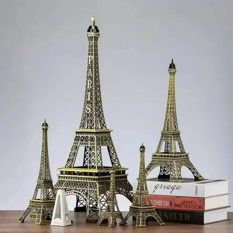 Bronze paris torre eiffel metal artesanato decoração para casa acessórios estatueta estátua modelo lembrança casa design de interiores 2023 novo